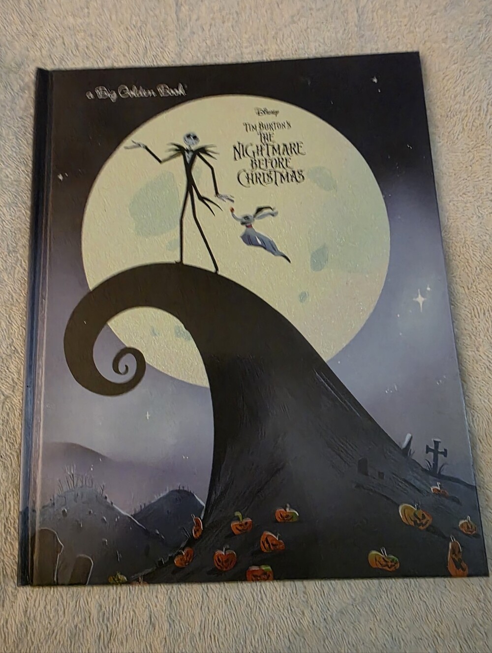 Disney The Nightmare Before Christmas Hardcover Notebook - Black & Cream Moon